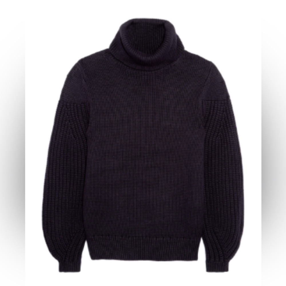 Iris and Ink Alessandra turtleneck sweater in Color dark purple size M